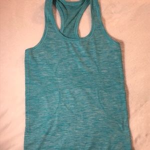 Lululemon athletica Women’s Teal Racerback Tank top size 4 color teal
